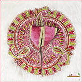 Shaneel Lace Moti Work Multicolor Laddu Poshak